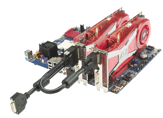 Технологія CrossFire від компанії   ATI / AMD   - призначена для побудови 3D графіки, при використанні декількох   відеокарт   ATI Radeon