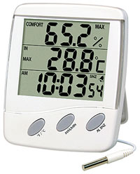 Термогігрометр цифровий визначає температуру і вологість повітря