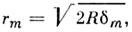 Звідки   для темного m-го кільця rт =   Це співвідношення дозволяє з хорошою точністю визначати   за вимірюваннями rт