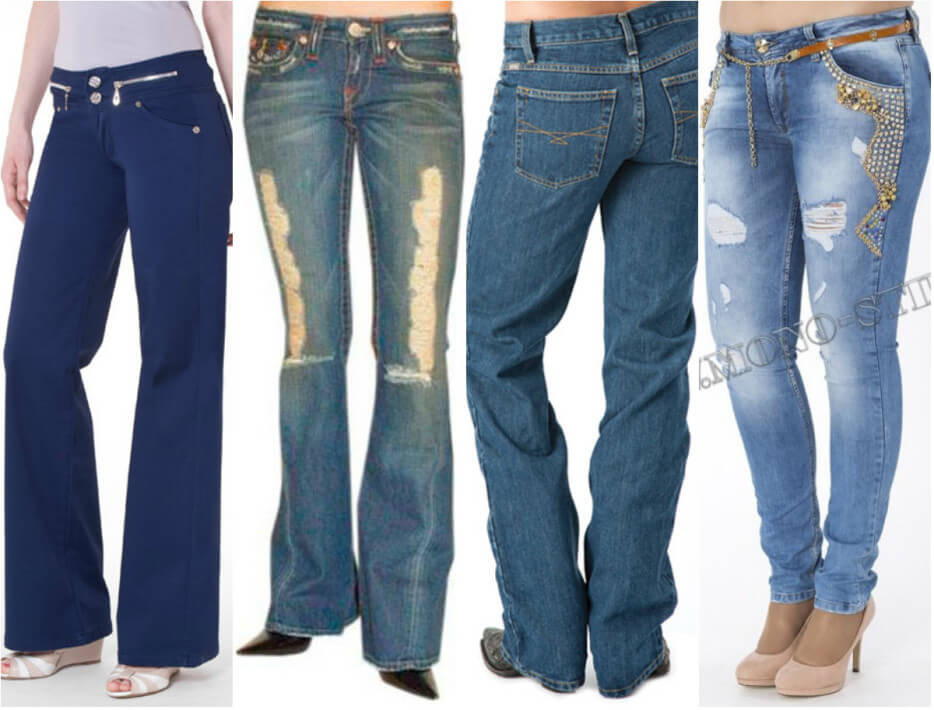 Є цілий набір класичних фасонів джинсів для жінок, крім того, до цього списку додається ще класифікація виробників