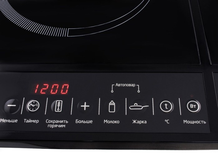 Датчики температури в індукційній печі контролюють температуру посуду, а не панелі