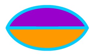 Для початку давайте приєднаємо до трьох порталі Поліміру четвертого-п'ятого вимірювань (портали розташовані між трьома великими сферами, на малюнку позначені блакитним кольором) три Нульові Точки-20